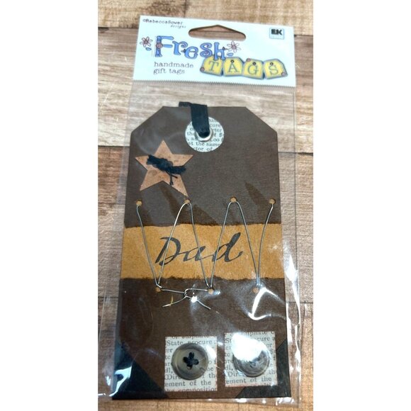 Handmade Gift Tags By Rebecca Sower Designs For EK Success With Rustic Brown Sta - Picture 1 of 2